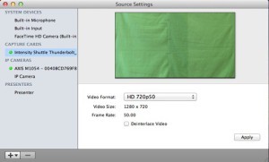 3 WireCast Source Settings